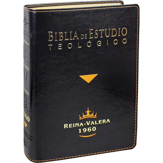 Biblia de Estudio Teológico Reina Valera 1960 Piel Fabricada Negro con Índice